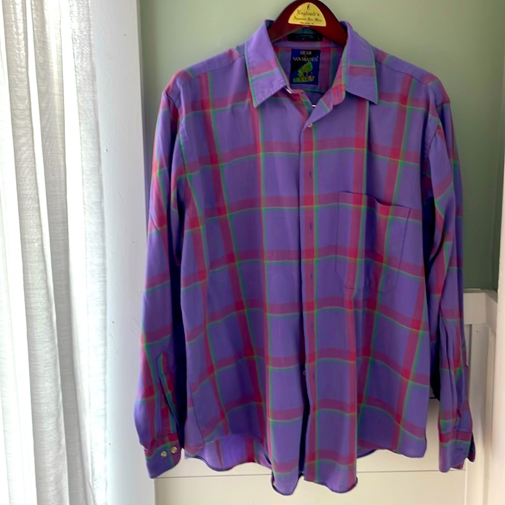 Men’s casual long sleeve multi color sports shirt